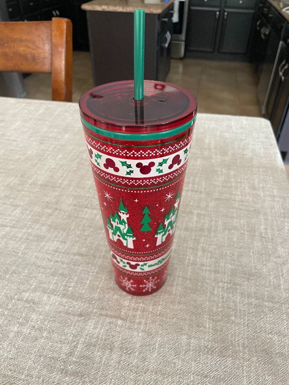 Starbucks Disneyworld 2025 Holiday Christmas Red Tumbler Cup 24 oz NEW!